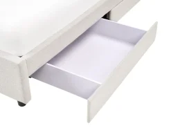 Seng med opbevaringsskuffer uden sengegavl PRADES Lys Beige 180 x 200 cm