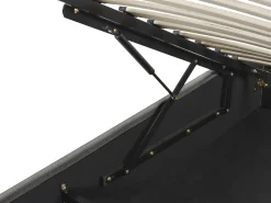 Seng med opbevaring uden gavl DINAN Mørkegrå 160 x 200 cm