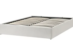 Seng med opbevaring uden gavl DINAN Lys Beige 160 x 200 cm