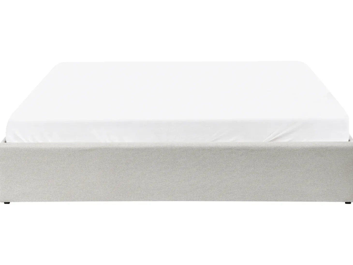 Seng med opbevaring uden gavl DINAN Lys Beige 180 x 200 cm