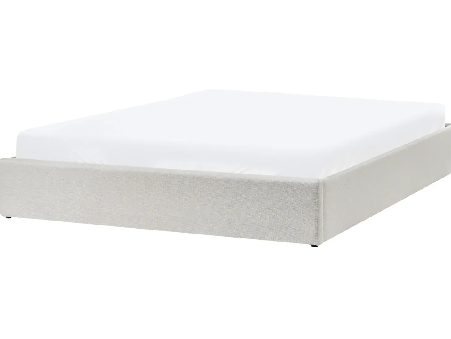 Seng med opbevaring uden gavl DINAN Lys Beige 180 x 200 cm