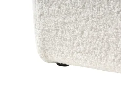Seng med opbevaring uden gavl DINAN Boucle Cremehvid 140 x 200 cm