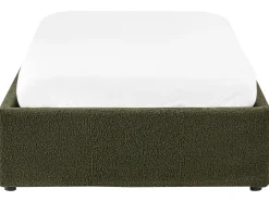 Seng med opbevaring uden gavl DINAN Boucle Mørkegrøn 90 x 200 cm