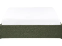 Seng med opbevaring uden gavl DINAN Boucle Mørkegrøn 140 x 200 cm