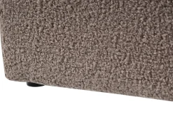 Seng med opbevaring uden gavl DINAN Boucle Brungrå 140 x 200 cm
