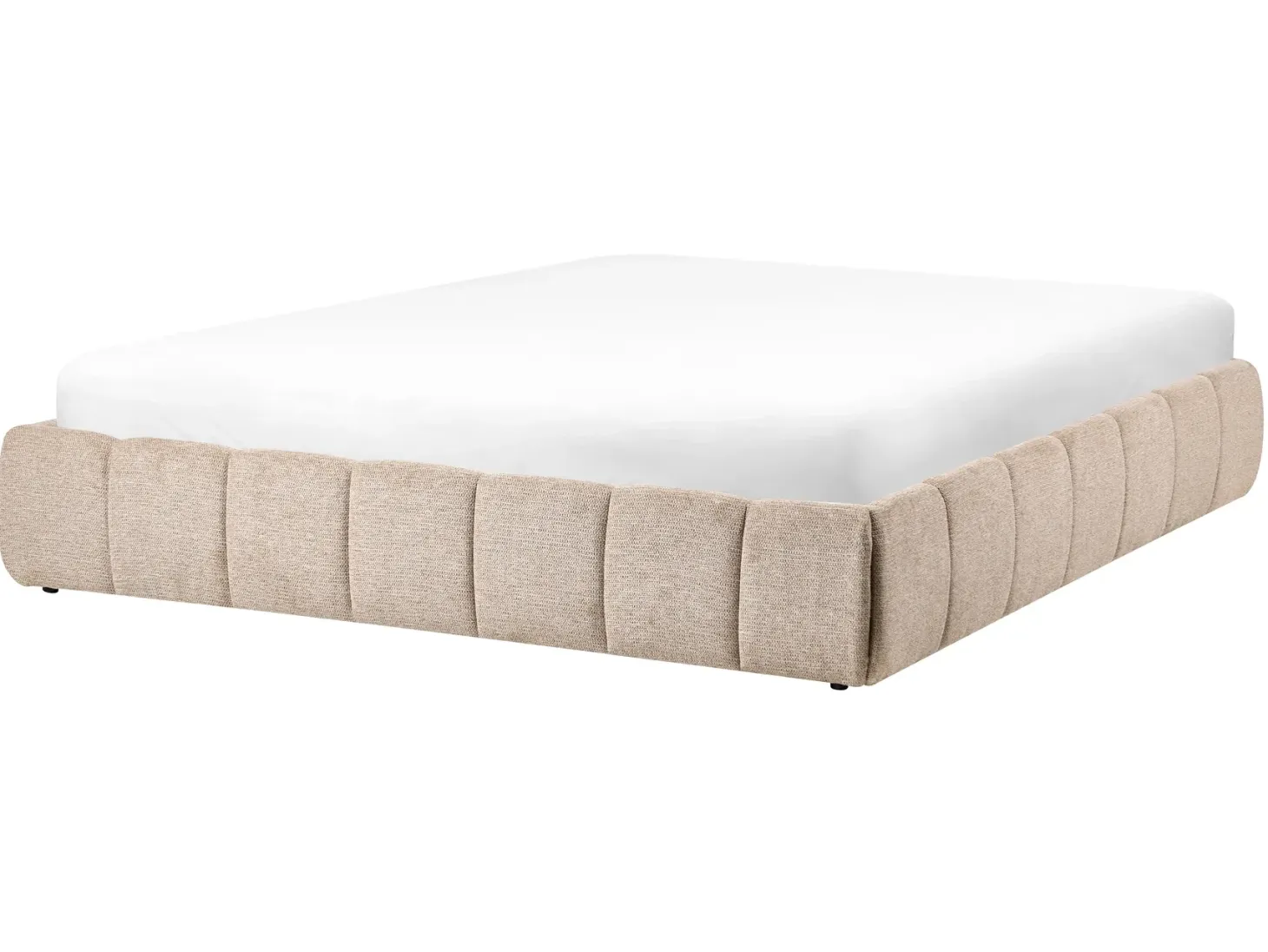 Seng med opbevaring uden gavl GENAS Beige 160 x 200 cm