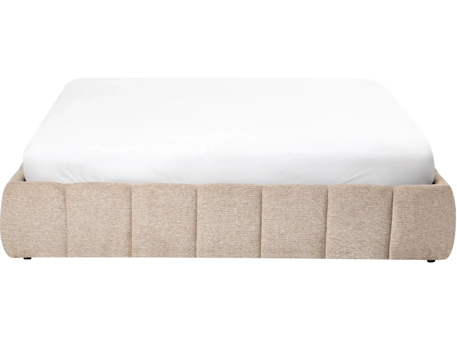 Seng med opbevaring uden gavl GENAS Beige 160 x 200 cm