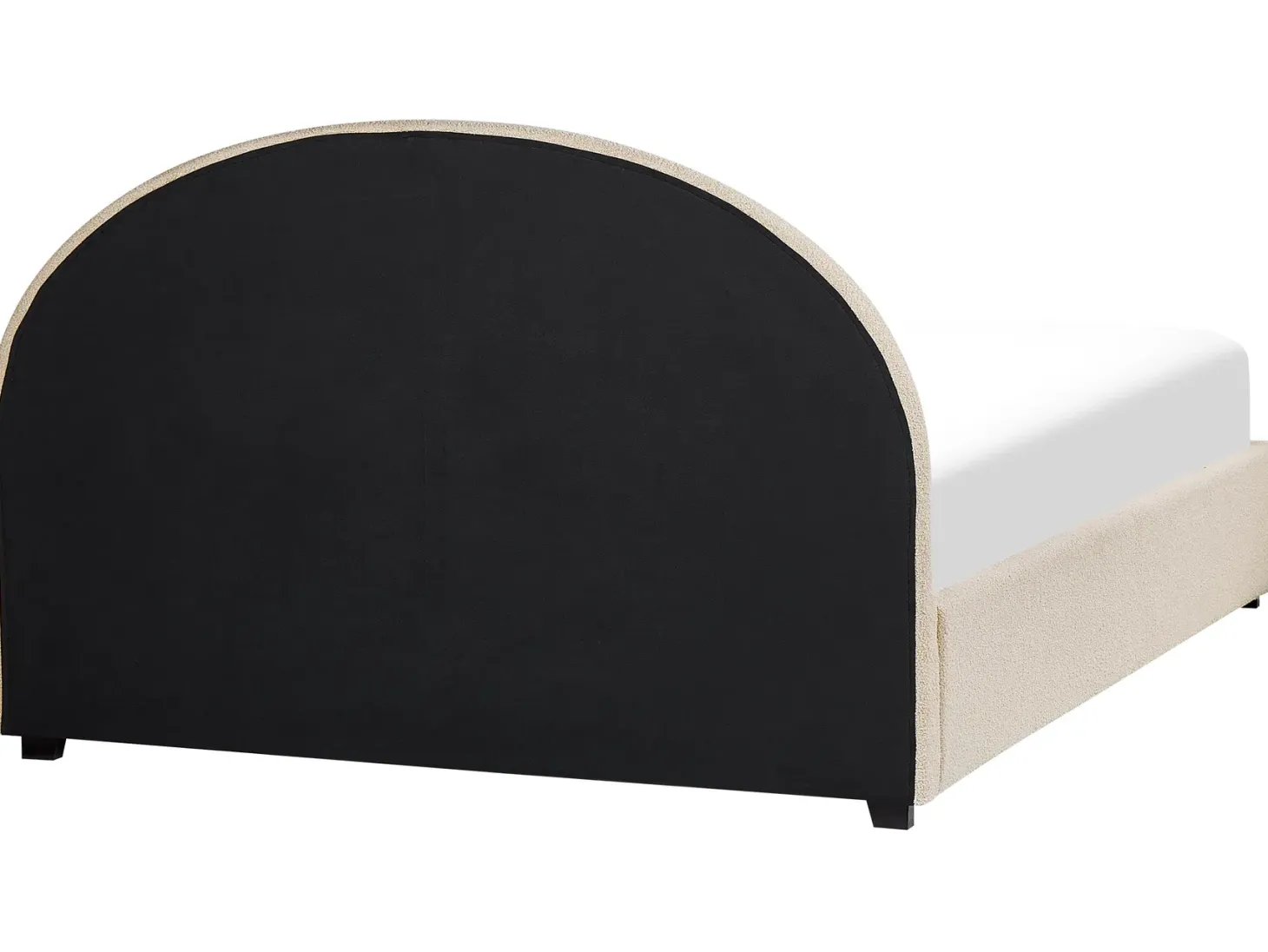 Seng med opbevaring VAUCLUSE Boucle Beige 180 x 200 cm