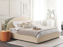 Seng med opbevaring VAUCLUSE Boucle Beige 180 x 200 cm