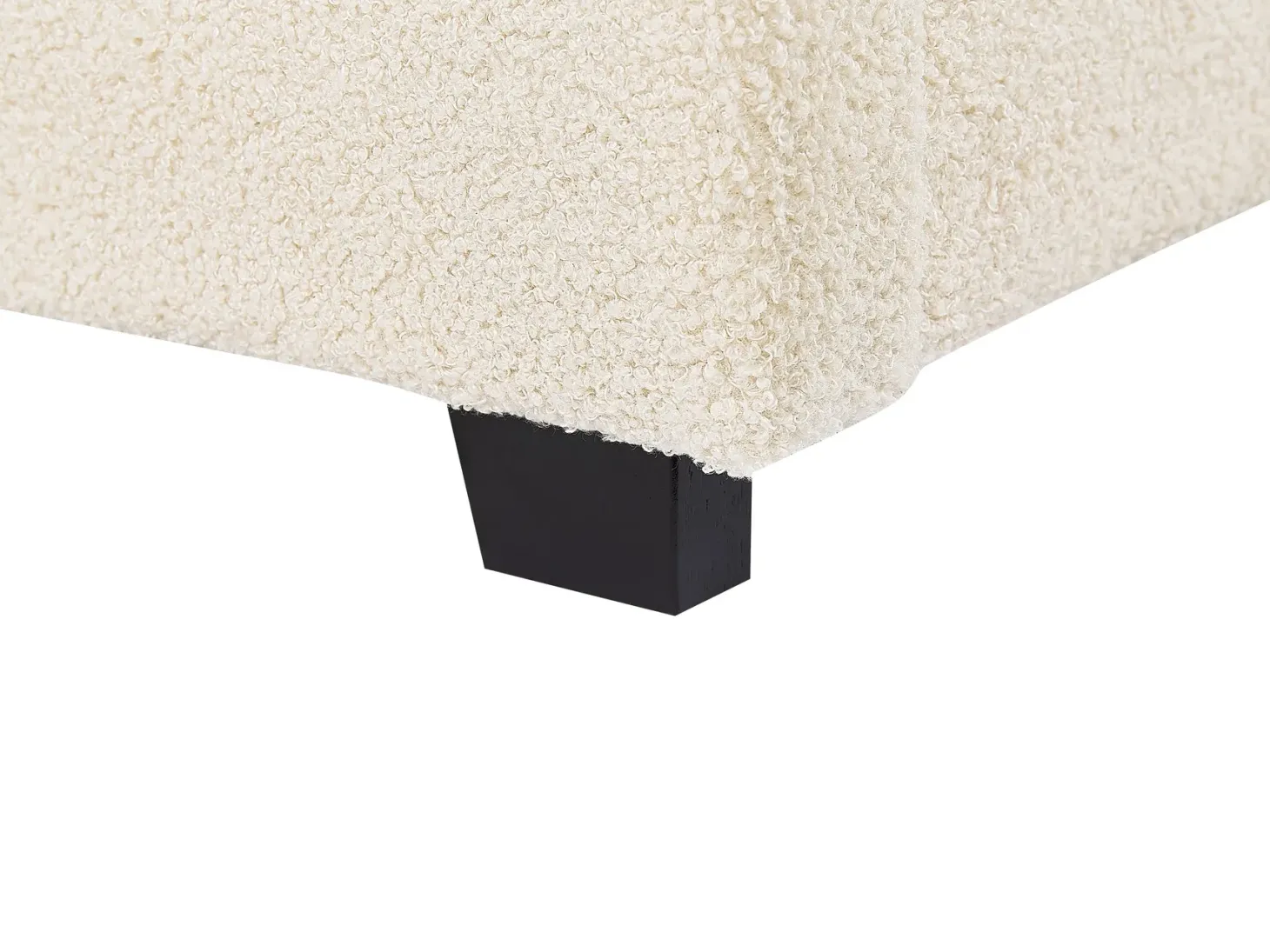Seng med opbevaring VAUCLUSE Boucle Beige 180 x 200 cm