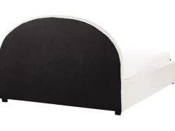 Seng med opbevaring VAUCLUSE Boucle Cremehvid 160 x 200 cm