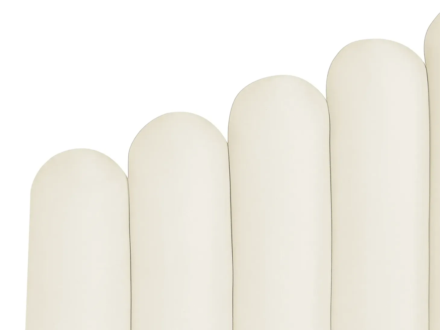 Seng med opbevaring VINCENNES Velour Cremehvid 180 x 200 cm