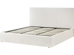 Seng med opbevaring VION Boucle Cremehvid 180 x 200 cm