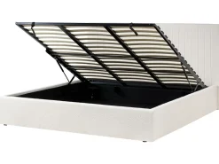 Seng med opbevaring VION Boucle Cremehvid 180 x 200 cm