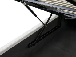 Seng med opbevaring VION Boucle Cremehvid 180 x 200 cm