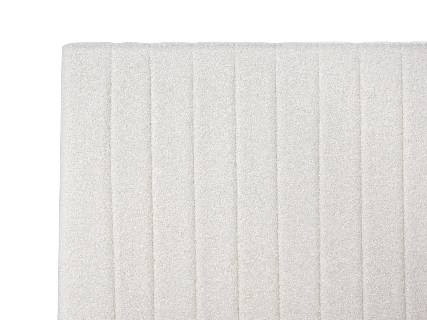 Seng med opbevaring VION Boucle Cremehvid 180 x 200 cm
