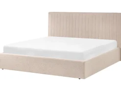 Seng med opbevaring VION Boucle Beige 180 x 200 cm