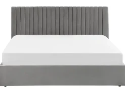 Seng med opbevaring VION Velour Grå 180 x 200 cm