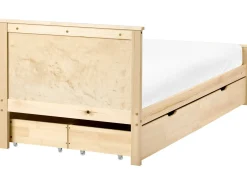 Seng med 4 skuffer DAUPHIN Fyretræ Lysebrun 90 x 200 cm