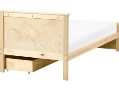 Seng med 2 skuffer DAUPHIN Fyretræ Lysebrun 90 x 200 cm