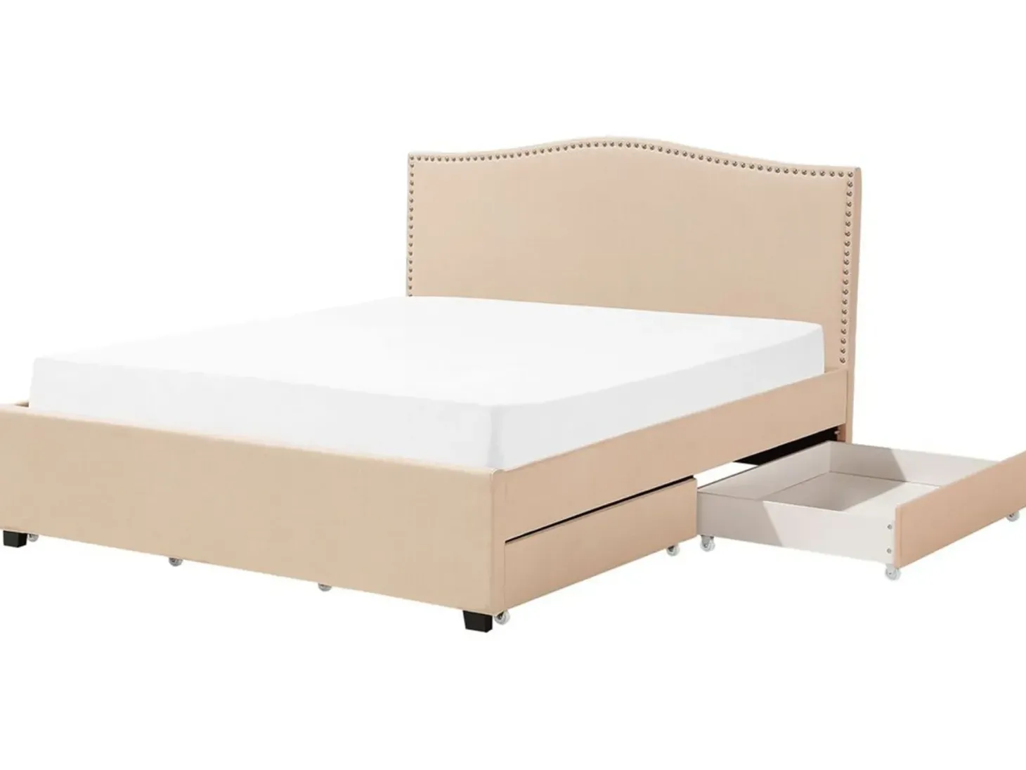 Seng med skuffer til opbevaring MONTPELLIER Beige 180 x 200 cm