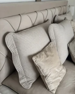 Seng med skuffer til opbevaring LIEVIN Velour Beige 180 x 200 cm