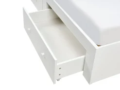 Seng med skuffer til opbevaring TARARE Hvid 180 x 200 cm