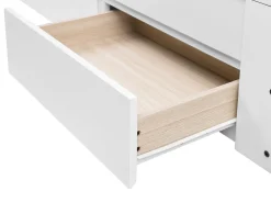Seng med skuffer til opbevaring Træ CAHORS 90 x 200 cm Hvid