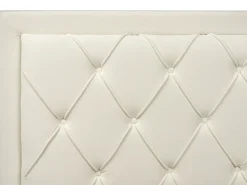 Seng med skuffer til opbevaring LIEVIN Velour Lys Beige 180 x 200 cm