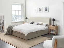 Seng med skuffer til opbevaring SOUTRIN Beige 180 x 200 cm
