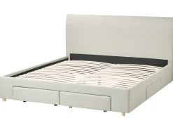 Seng med skuffer til opbevaring SOUTRIN Beige 180 x 200 cm