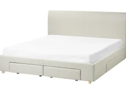 Seng med skuffer til opbevaring SOUTRIN Beige 180 x 200 cm