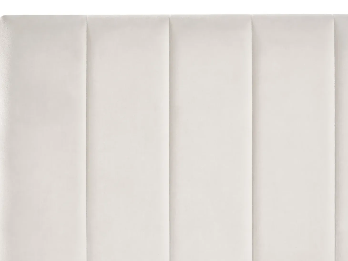 Seng med skuffer til opbevaring LONZAC Velour Cremehvid 180 x 200 cm