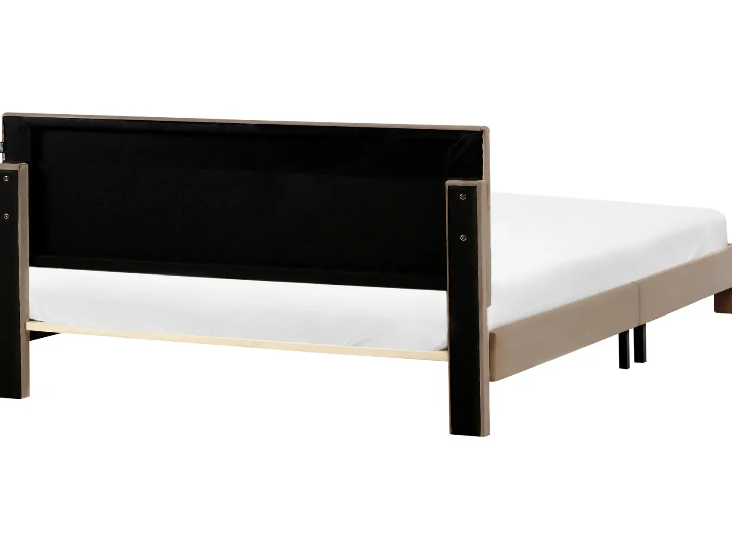 Seng med skuffer til opbevaring LONZAC Velour Brungrå 180 x 200 cm