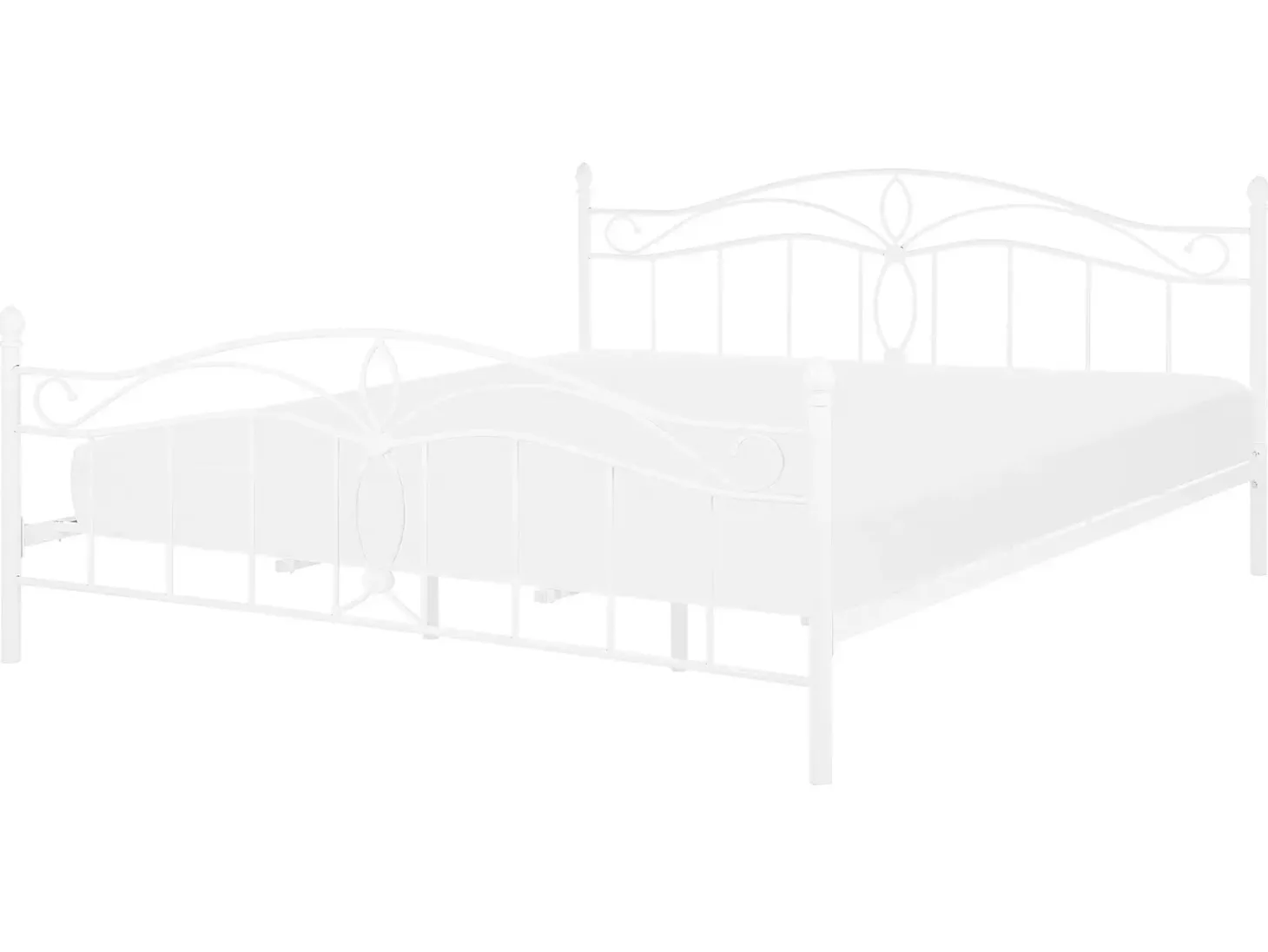 Seng Metal ANTLIA 160 x 200 cm Hvid