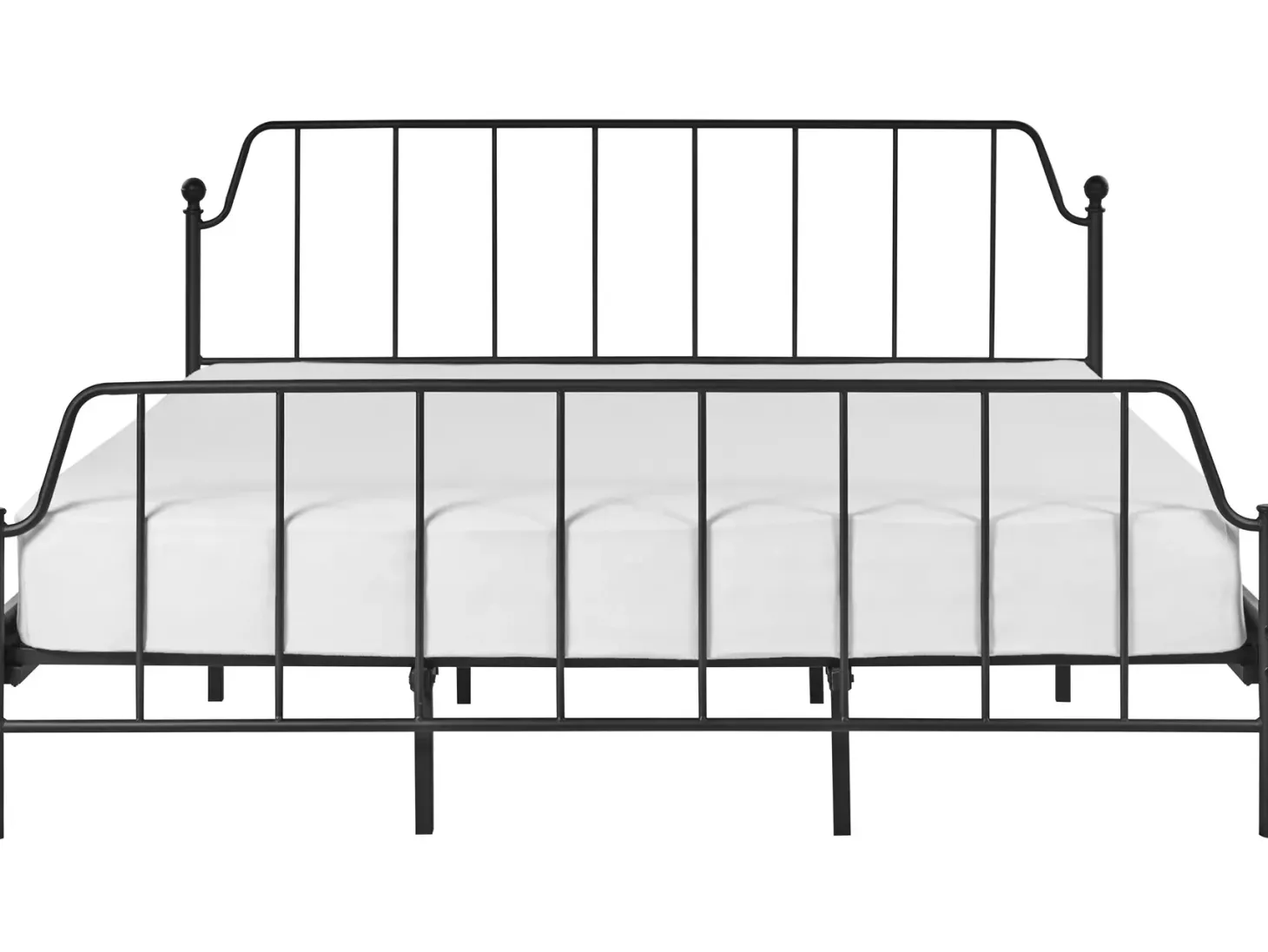 Seng Metal MAURESSAC 180 x 200 cm Sort