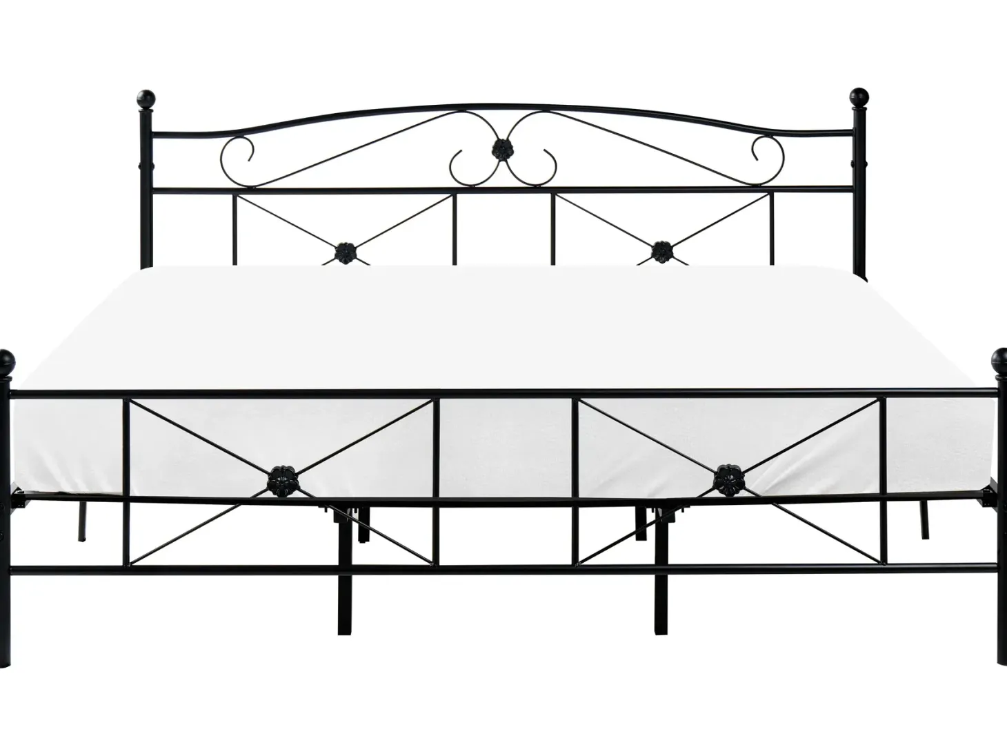 Seng Metal RODEZ 180 x 200 cm Sort