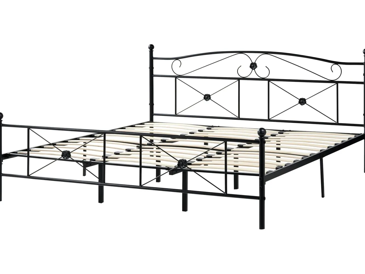 Seng Metal RODEZ 180 x 200 cm Sort
