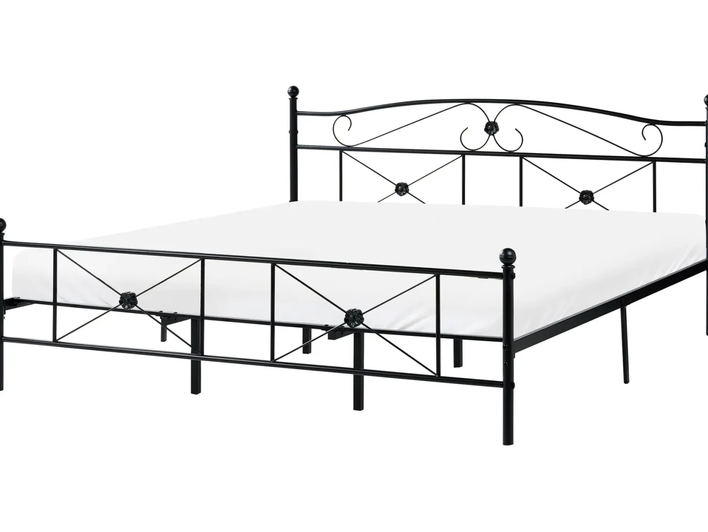 Seng Metal RODEZ 180 x 200 cm Sort