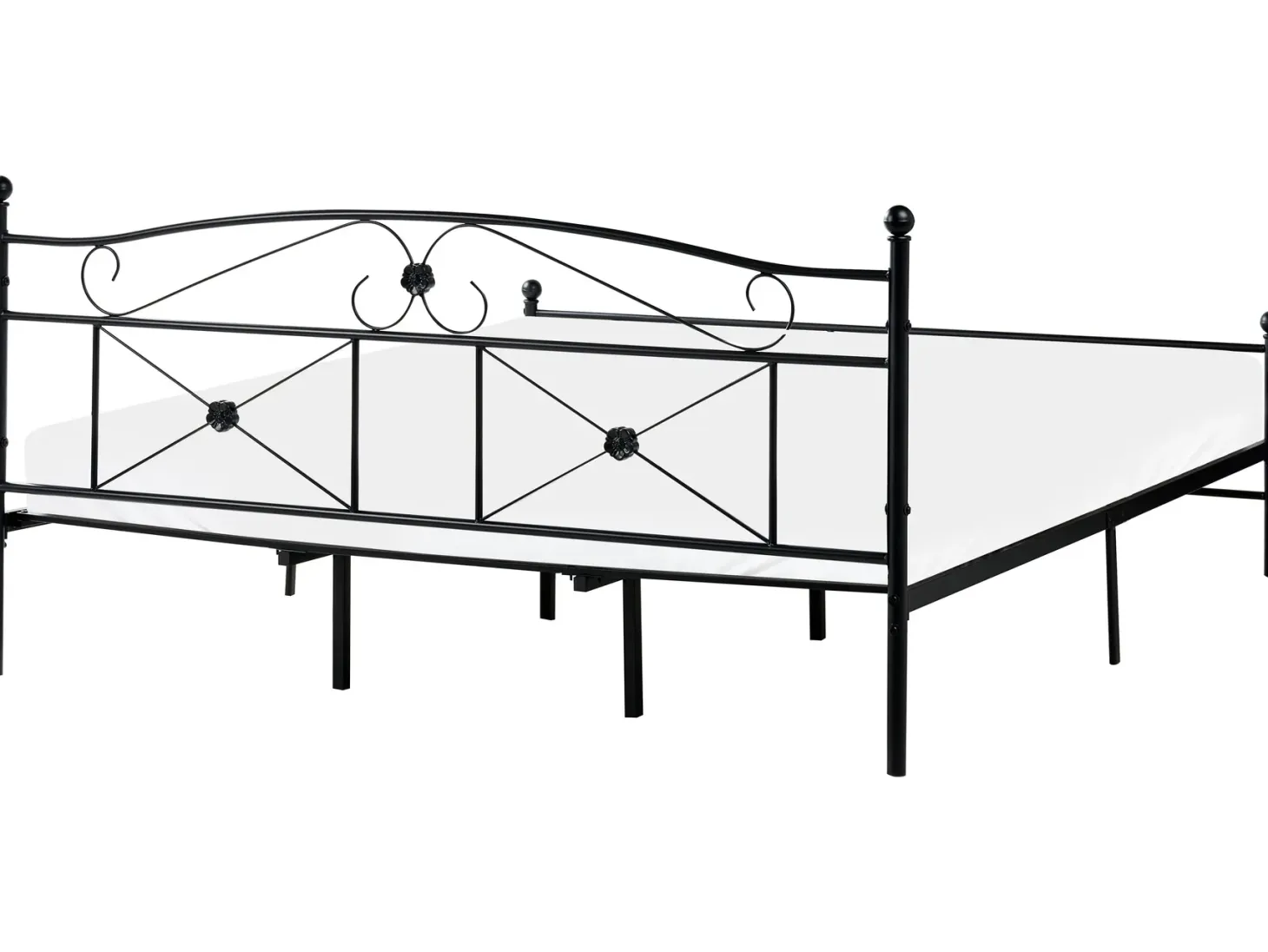 Seng Metal RODEZ 180 x 200 cm Sort