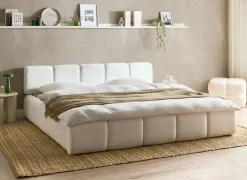 Seng ORVILLE 180 x 200 cm Cremehvid