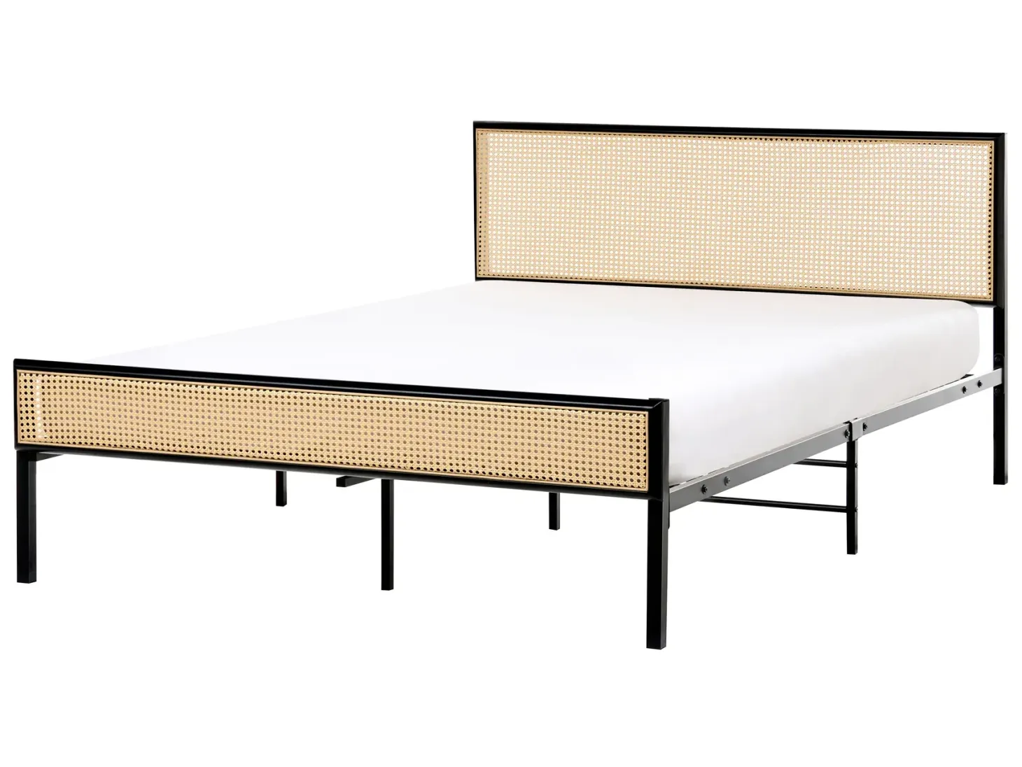 Seng PE-rattan AVANTON 140 x 200 cm Sort