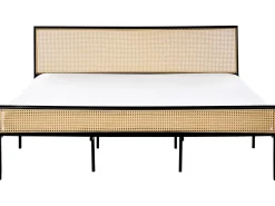 Seng PE-rattan AVANTON 180 x 200 cm Sort