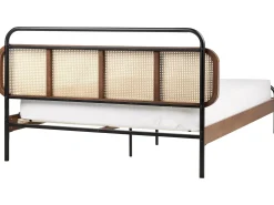 Seng Rattan BOUSSICOURT 180 x 200 cm Mørkebrun