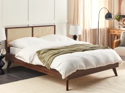 Seng Rattan MONPAZIER 160 x 200 cm Mørkebrun