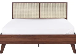 Seng Rattan MONPAZIER 160 x 200 cm Mørkebrun