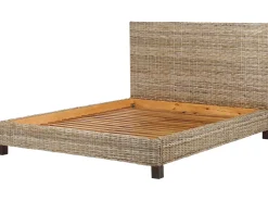 Seng Rattan SALBRIS 180 x 200 cm Naturlig