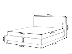 Seng SENNEZ 180 x 200 cm Beige