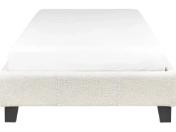 Seng uden hovedgærde Boucle ROANNE 90 x 200 cm Lys Beige