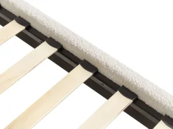 Seng uden hovedgærde Boucle ROANNE 90 x 200 cm Lys Beige